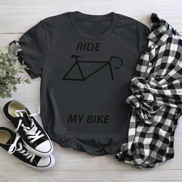 MxMegastore Riding My Bike T-Shirts 2X-Large Black 